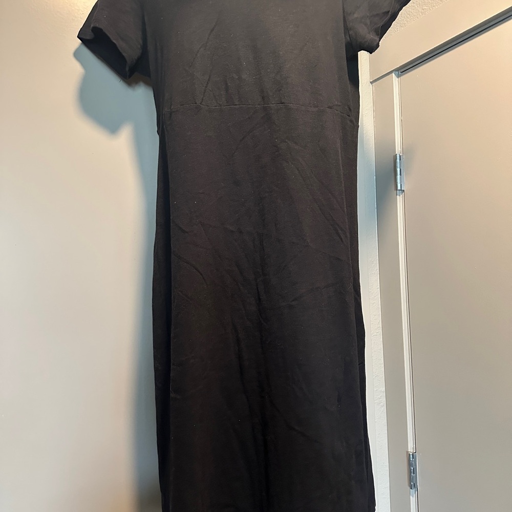 Torrid Black Sheath Midi Dress Crew Neck